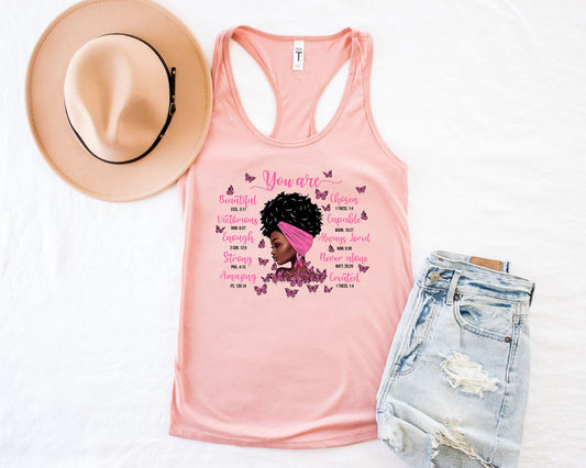 Black Women Tank Top, Black History Month Tank,Melanin Girl,Black Queen,Afro American Girl,You Are Beautiful,Juneteenth Gift,