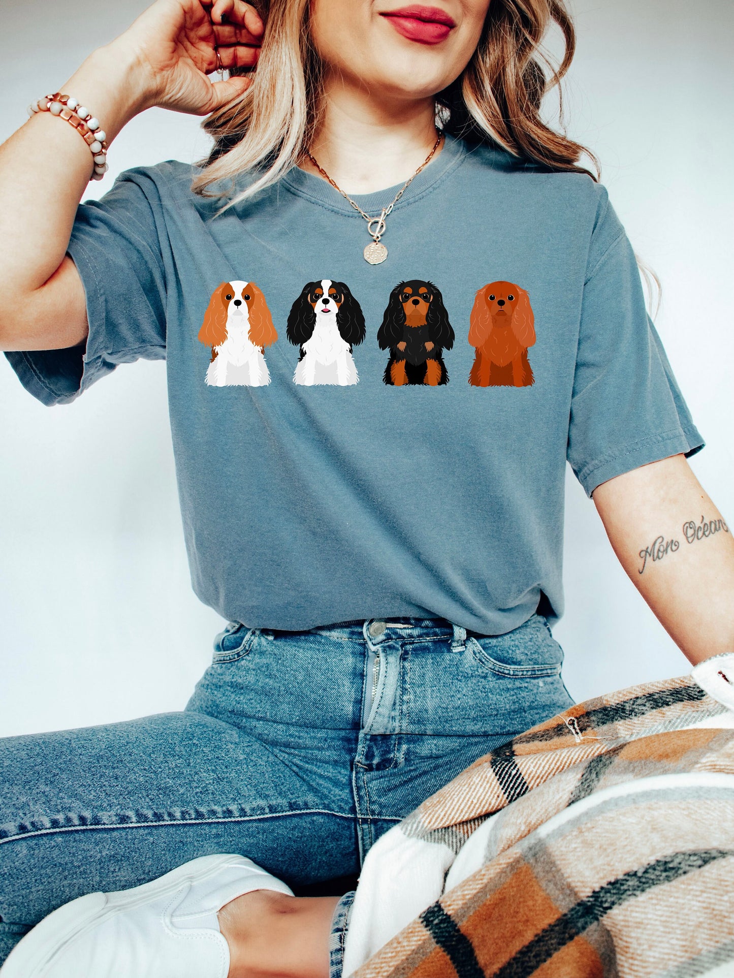 Comfort Colors Cavalier Mom Tshirt,Cavalier Mama Shirt,Cavalier Mom Gifts, Dog Lover shirt,Cavalier Dog Tee, Animal Lover T-Shirt,