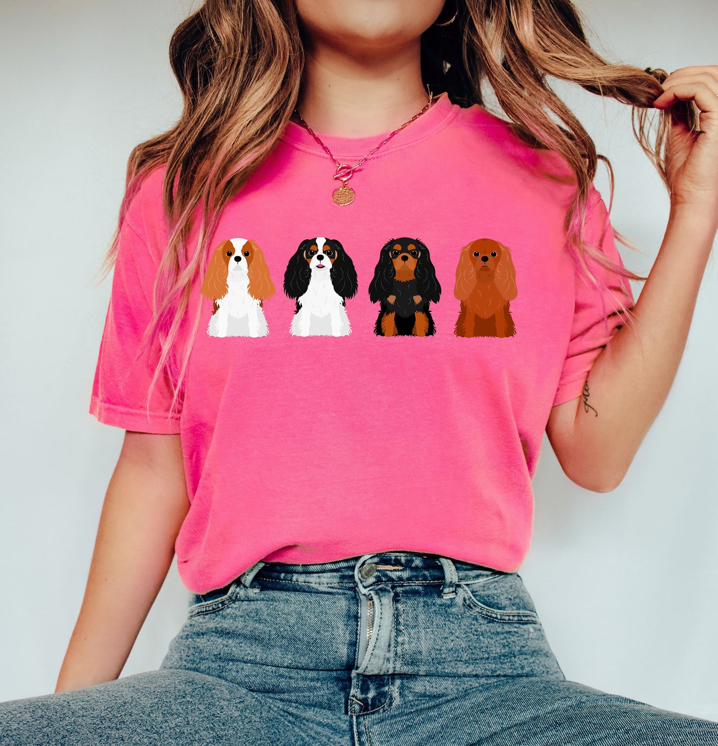 Comfort Colors Cavalier Mom Tshirt,Cavalier Mama Shirt,Cavalier Mom Gifts, Dog Lover shirt,Cavalier Dog Tee, Animal Lover T-Shirt,