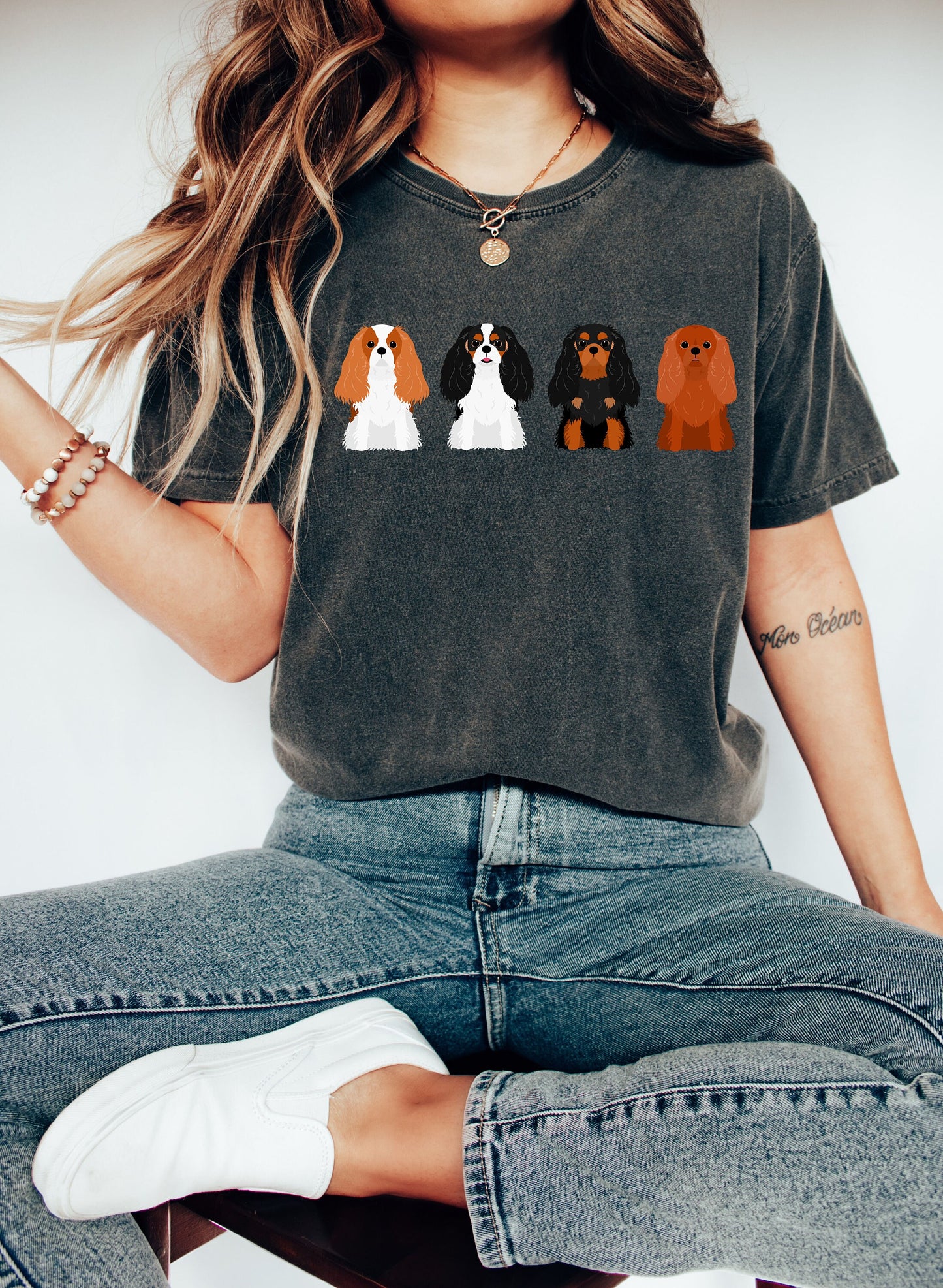 Comfort Colors Cavalier Mom Tshirt,Cavalier Mama Shirt,Cavalier Mom Gifts, Dog Lover shirt,Cavalier Dog Tee, Animal Lover T-Shirt,