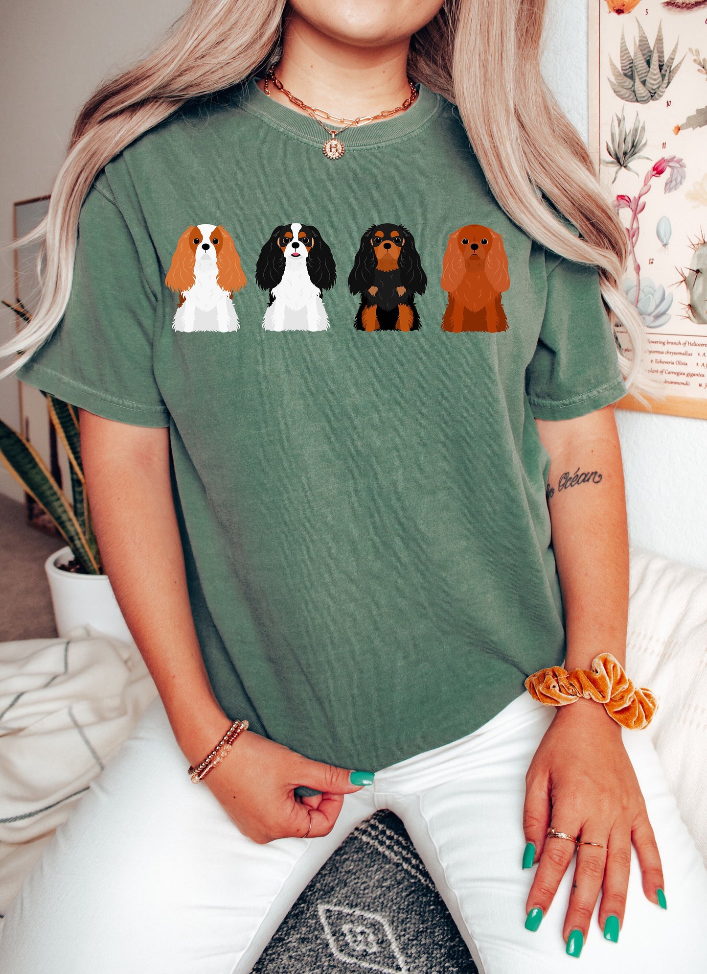 Comfort Colors Cavalier Mom Tshirt,Cavalier Mama Shirt,Cavalier Mom Gifts, Dog Lover shirt,Cavalier Dog Tee, Animal Lover T-Shirt,