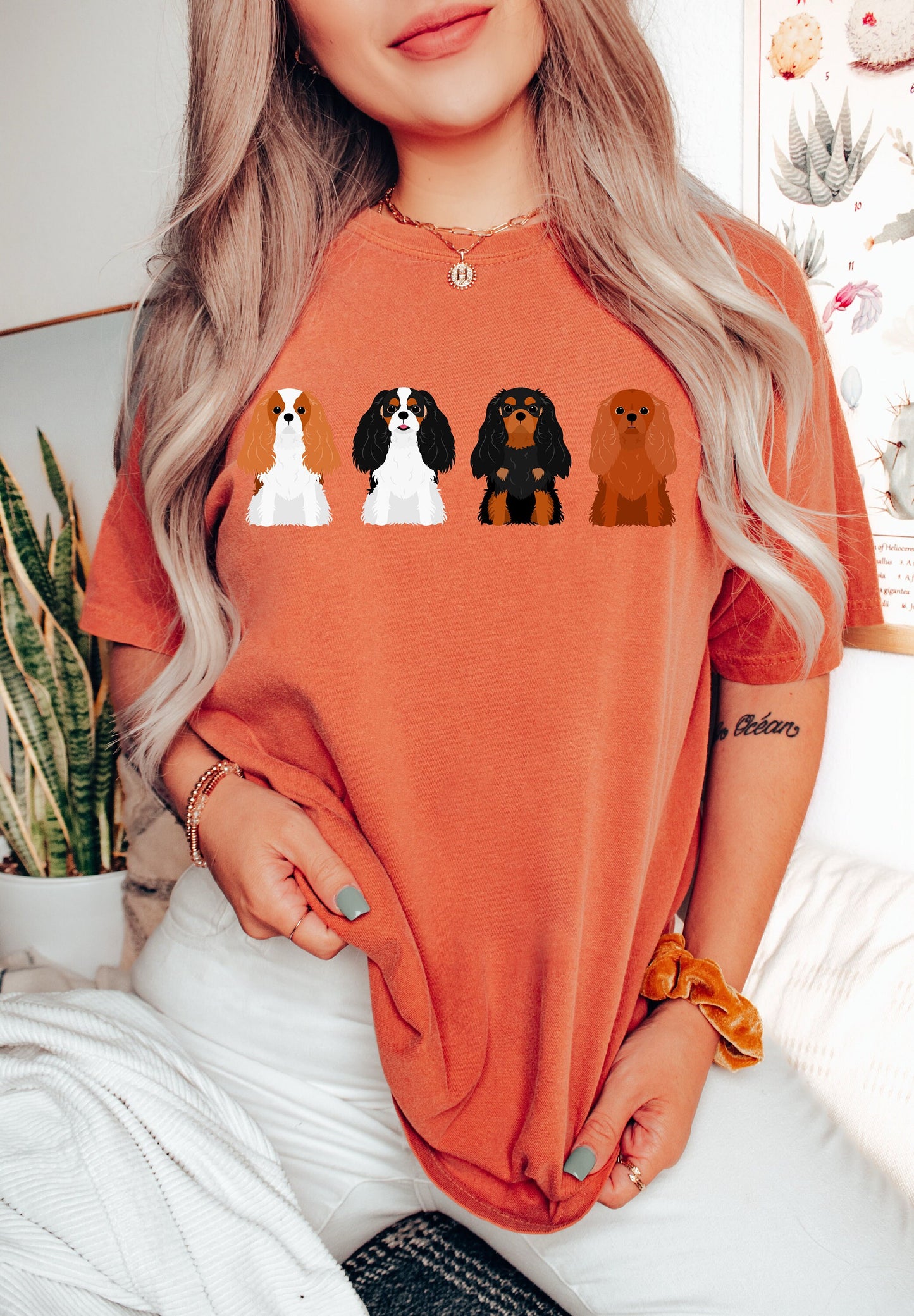 Comfort Colors Cavalier Mom Tshirt,Cavalier Mama Shirt,Cavalier Mom Gifts, Dog Lover shirt,Cavalier Dog Tee, Animal Lover T-Shirt,