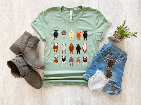 Cow Tshirt Gift For Farmers,  Cute Cowgirl Hoodie, Highland Cow Hoodie, Western Lover tshirt, Cowboy Shirt,Funny Cow tshirt