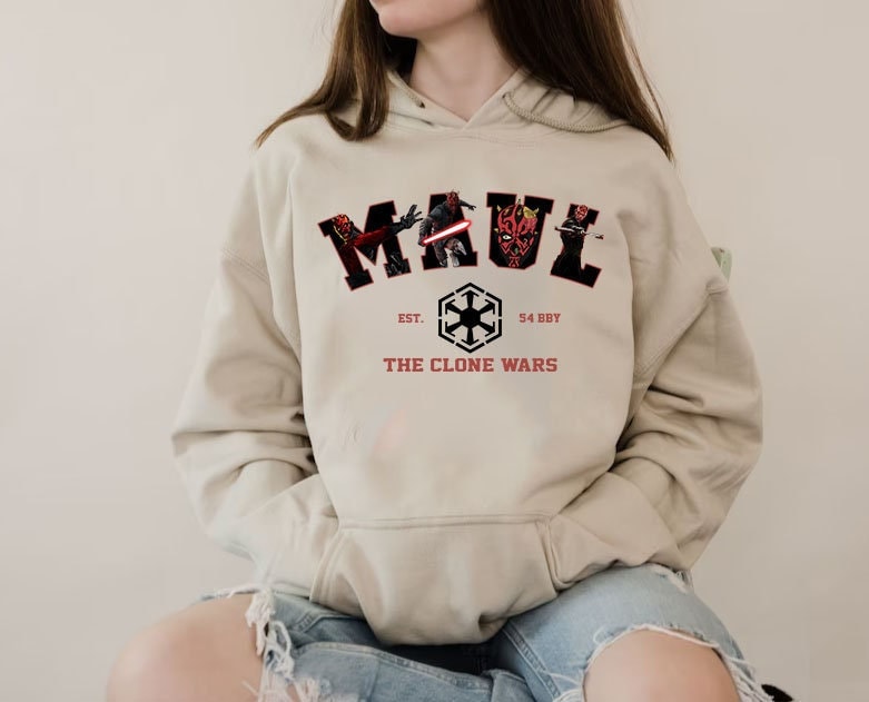 Maul Starwars Hoodie, Star Wars Characters Hoodie, Star Wars Hoodie, Star Wars Maul Sweatshirt, Maul Star Wars Hoodie