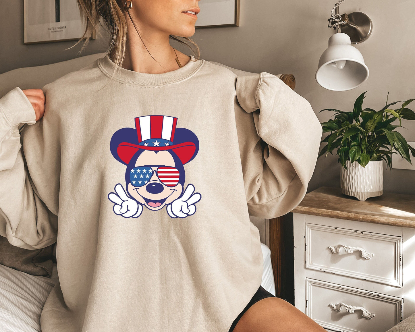 Mickey 4th Of July Sweatshirt, Mickey Patriotic Shirt, Fourth July Shirt, USA Sweatshirt