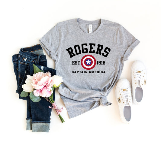 Rogers 1918 Shirt, Rogers Shirt, Avengers Shirt, Captain Shirt, Ste Rogers Shirt, Avengers Shirt, Superhero Shirt, Barnes Tee, rogers, parke