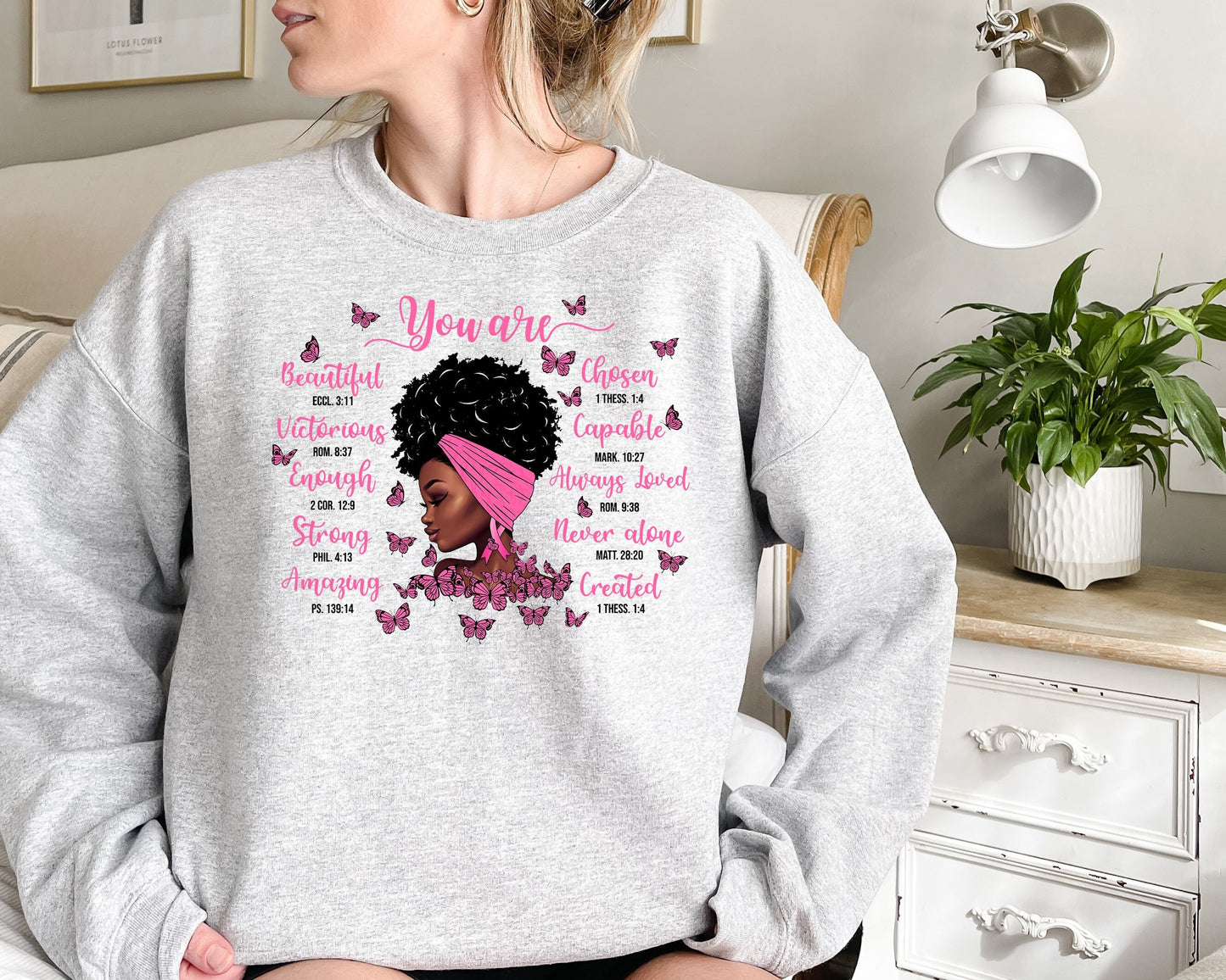Black Women Sweatshirt, Black History Month Sweatshirt,Melanin Girl,Black Queen,Afro American Girl,You Are Beautiful,Juneteenth Gift,