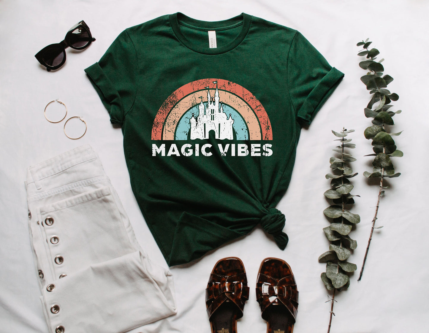 Magic Vibes Shirt ,Family Trip Rainbow Tee, Cute Vacation Shirt for Disney,Magic Vibes Sweatshirt,Cute Vacation Shirt,
