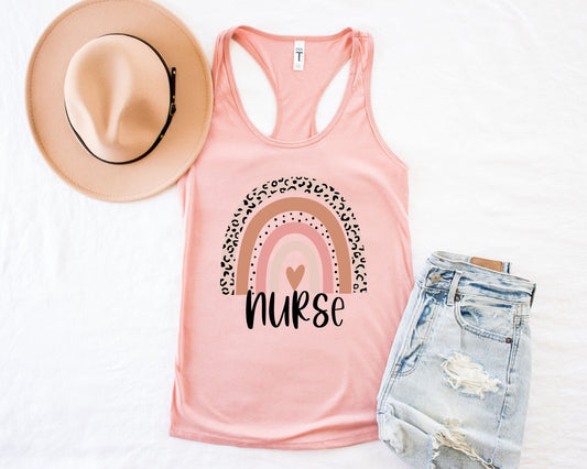 Nurse Rainbow Tank Top, Nurse Life Tank,Nursing School Tank,Nurse Tank,Funny Nursing Shirt,Medicine Shirt, Doctor T-Shirt