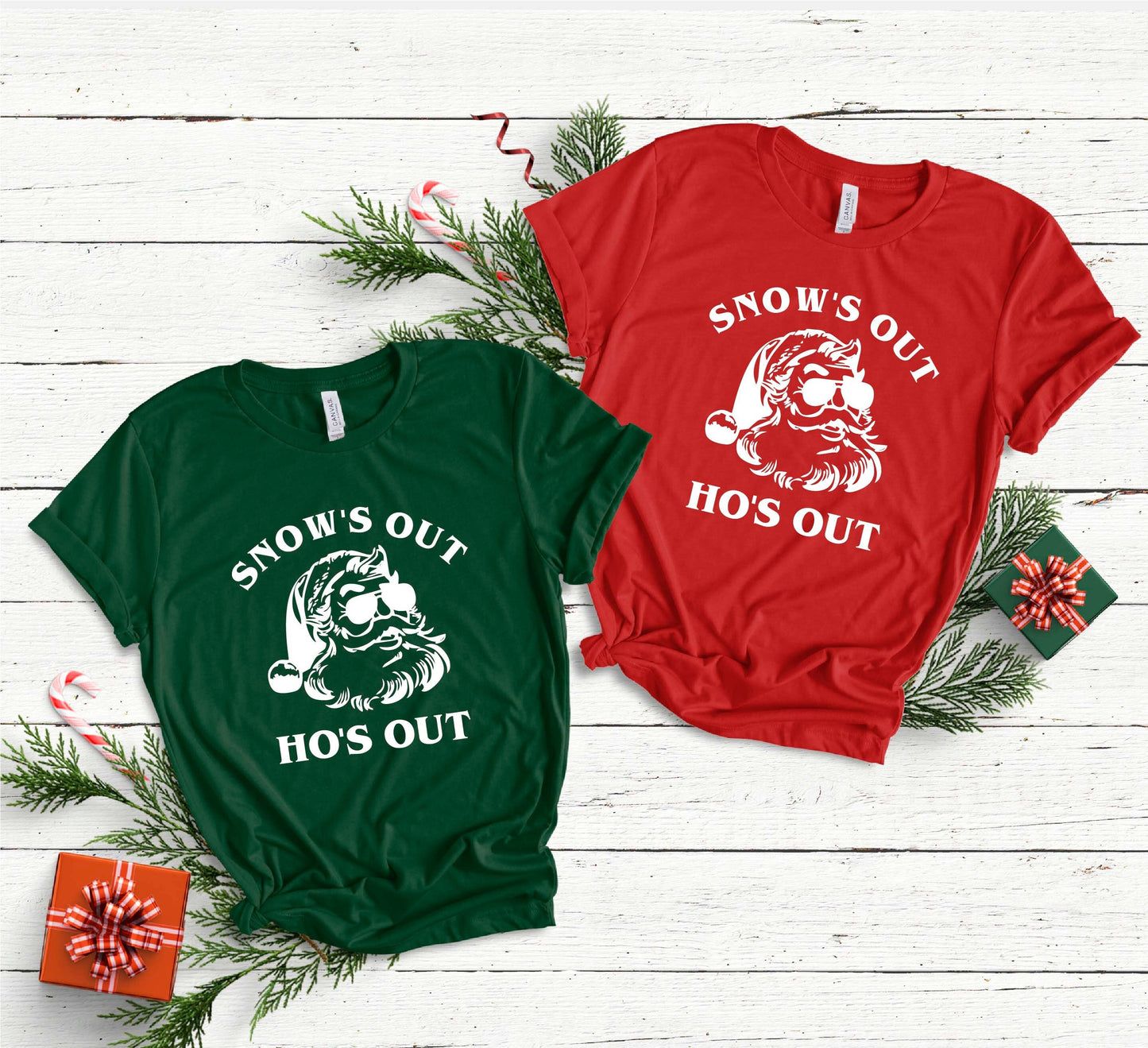 Snow's Out Ho's Out Shirt,Santa Sweatshirt,Funny Christmas Shirt,Xmas Sweatshirt,Holiday Shirt,Christmas Gift,Xmas Shirts,Christmas Shirt