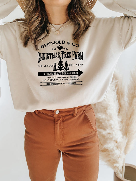 Griswold's Tree Farm Since 1989 Sweatshirt, Christmas Shirt, Christmas Sweatshirt, Christmas Family, Christmas Gift, Women's Christmas Shirt
