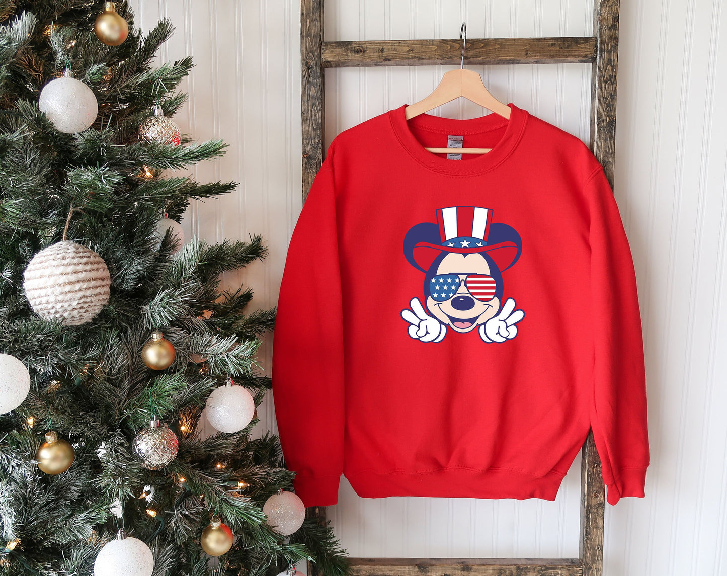 Mickey 4th Of July Sweatshirt, Mickey Patriotic Shirt, Fourth July Shirt, USA Sweatshirt