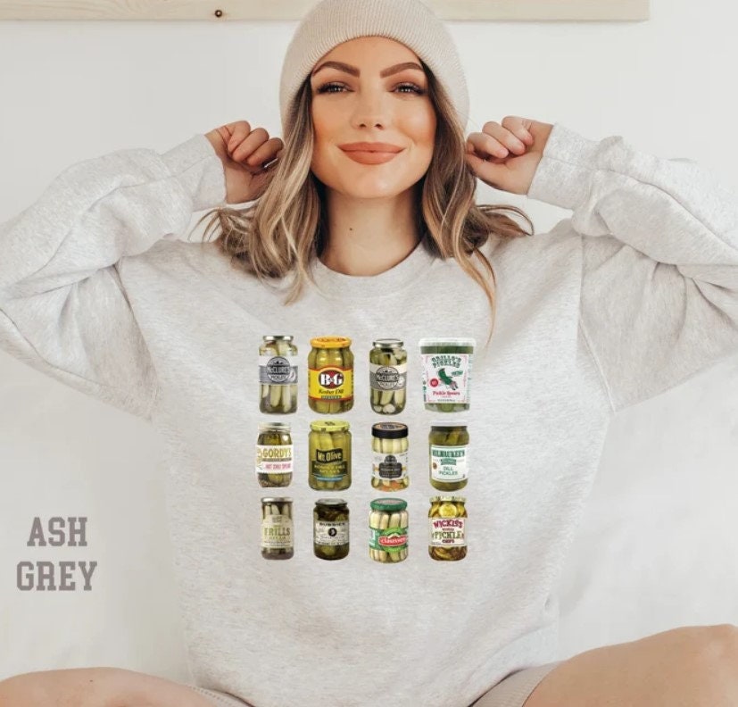 Vintage Canned Pickles Sweatshirt,Homemade Pickles Sweatshirt,Pickle Jar Sweatshirt, Canning Season Sweatshirt, Pickle Lovers Shirt, pickles