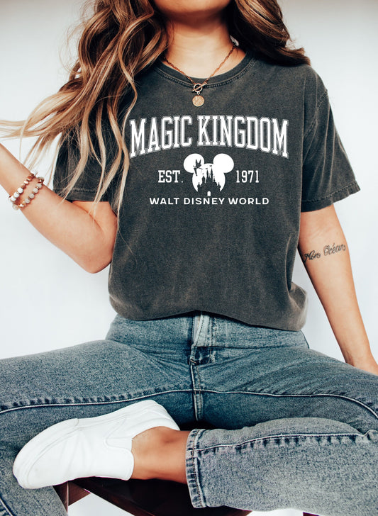 Comfort Colors Disney Magic Kingdom Tshirt,Disneyworld Est 1971 shirt,Walt Disney World Magic Kingdom 1971 Family Vacation Shirt