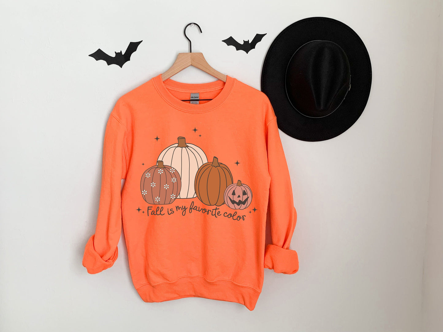 Fall is My Favorite Color Shirt, Pumpkin Fall Tee, Cozy Fall Shirt, Family Thanksgiving Shirt,Autumn Gifts, Pumpkin Crewneck Halloween Shirt
