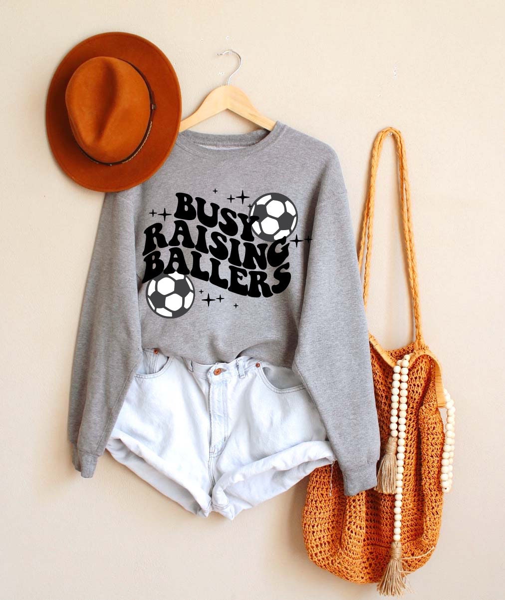 Busy Raising Ballers Sweatshirt,busy raising ballers Shirt,baseball mama Shirt,trendy baseball Shirt,Game Day Shirt Raising Ballers Shirt