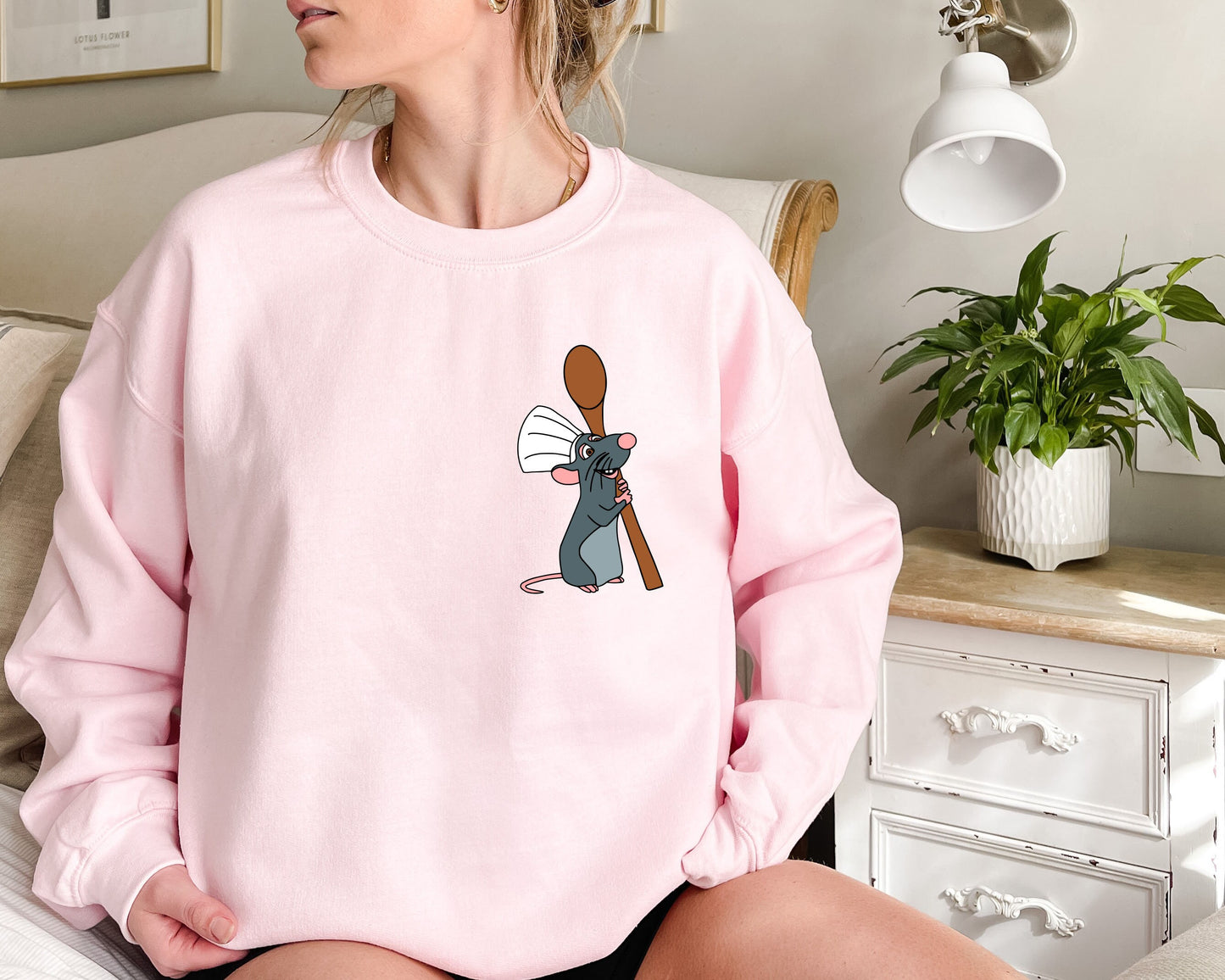 Pocket Disney Ratatouille Sweatshirt,Remy Shirt,Little Chef Shirt,Mouse Chef Shirt,Ratatouille Shirt,Anyone Can Cook,Food and Wine Sweatshir