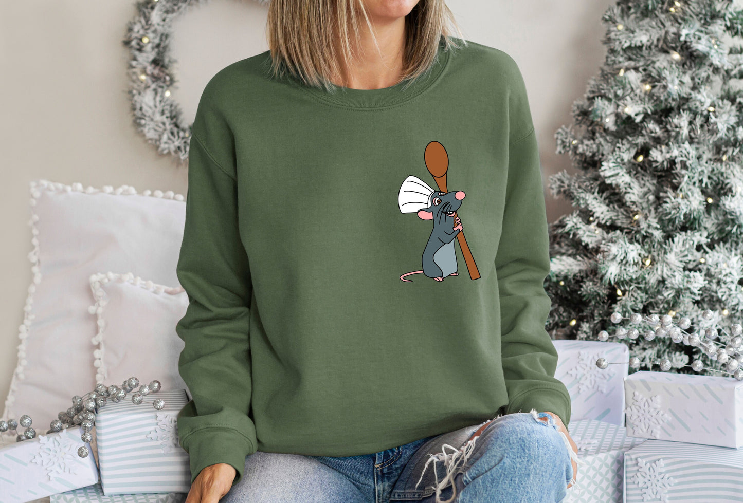 Pocket Disney Ratatouille Sweatshirt,Remy Shirt,Little Chef Shirt,Mouse Chef Shirt,Ratatouille Shirt,Anyone Can Cook,Food and Wine Sweatshir