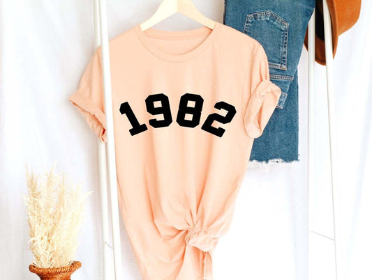 Custom 1982 shirt, Your text sweatshirt, gift for man, gift for women, birthday shirt, 40th shirt, 39th shirt, gift for birthday