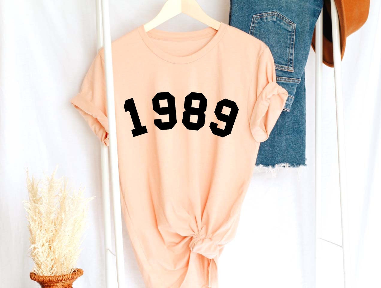 CUSTOM 1989 Shirt, 34th Birthday Sweatshirt, 1989 Birth Year Number Shirt, Birthday Gift for Women, Birthday Sweatshirt Gift 1983 Top f