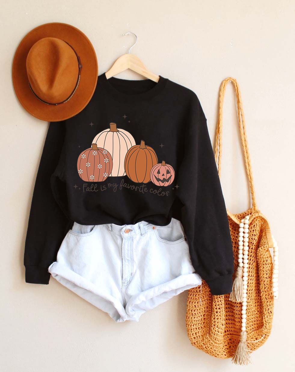 Fall is My Favorite Color Shirt, Pumpkin Fall Tee, Cozy Fall Shirt, Family Thanksgiving Shirt,Autumn Gifts, Pumpkin Crewneck Halloween Shirt