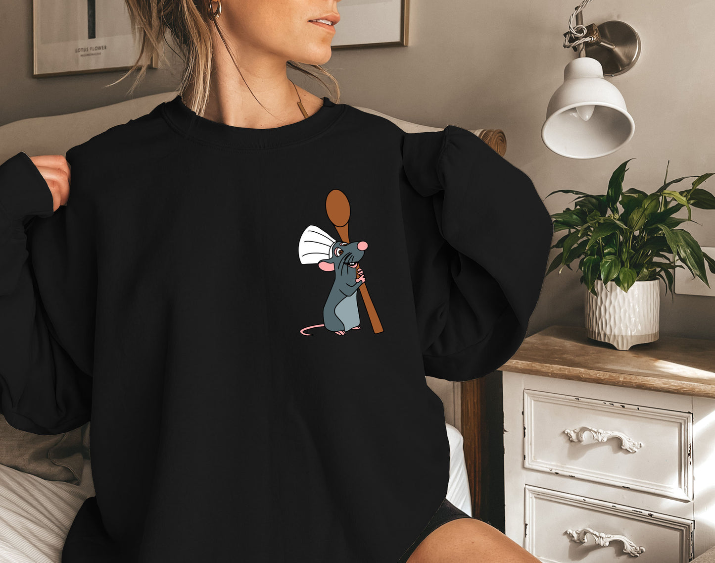 Pocket Disney Ratatouille Sweatshirt,Remy Shirt,Little Chef Shirt,Mouse Chef Shirt,Ratatouille Shirt,Anyone Can Cook,Food and Wine Sweatshir