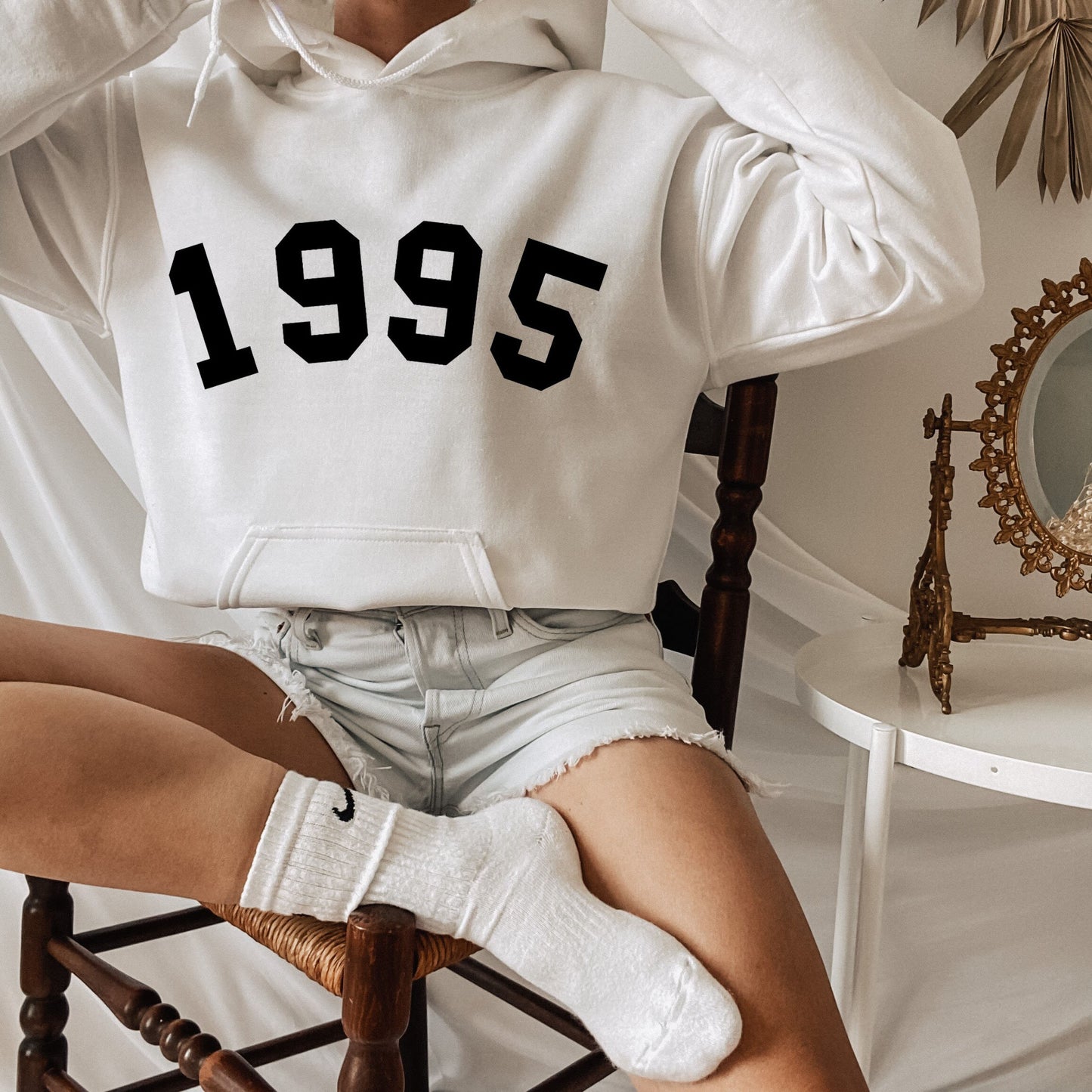 Custom 1995 Birthday Hoodıe, 1995 Birth Year Number Sweatshırt, Birthday Gift for Women, 1995 Birth Year Number Sweatshirt, 1995 Shirt