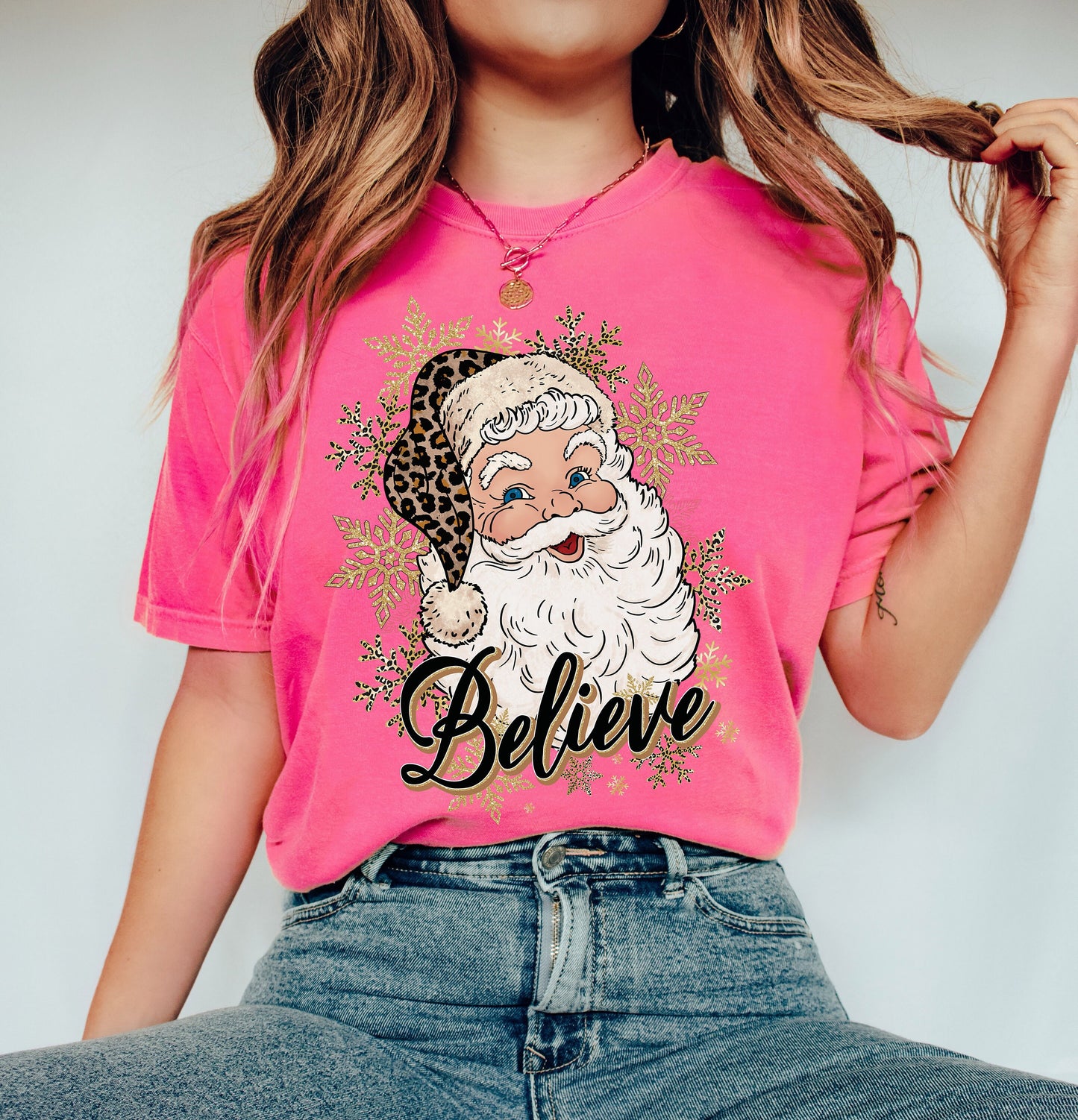 Comfort Colors Santa Believe shirt,Christmas Believe Shirt,Christmas Party,Christmas T-Shirt,Santa Shirt,Christmas Family Shirt,Believe Tee