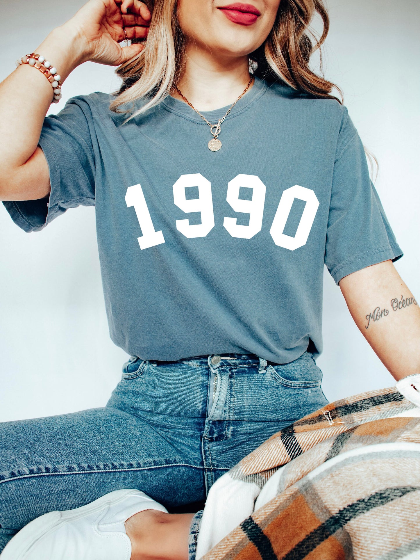 Comfort Colors 1990 Birthday Year Shirt,Custom Year Birthday Sweatshirt,Birthday Sweatshirt,Birthday Gift for Women,Birthday Shirt Gift 1990