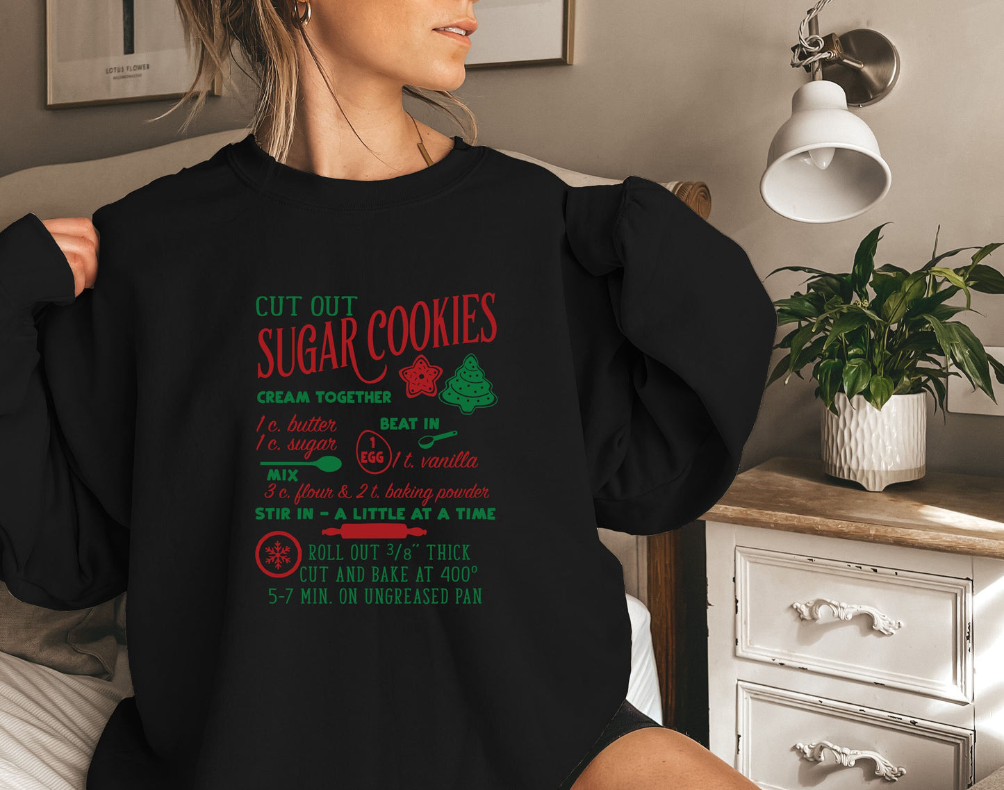 Cut Out Sugar Cookies Shirt,Bakery Shirt,Baking Lover Shirt,Bake Christmas Cookies Shirt,Vanilla Sugar Cocoa Tee Christmas Gift Shirt