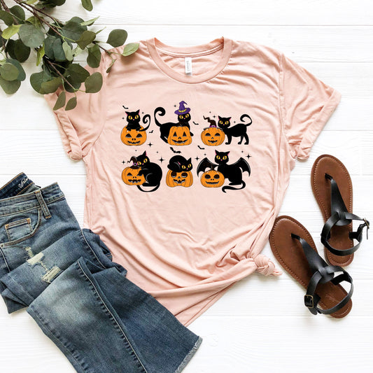 Pumpkin Cat Shirt,Halloween Sweatshirt,Funny Halloween Shirt,Halloween Shirt,Halloween pumpkin Shirt,Cat Lover Shirt Halloween Tshirt