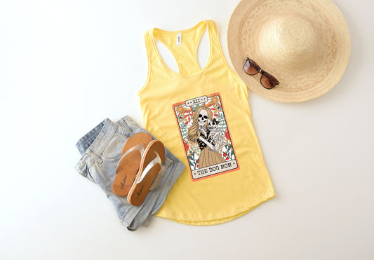 Tarot Card Tank Top,Dog Mom Shirt,Skeleton Tarot Card,Gift for Mom,Dog Lover Sweatshirt,Skeleton Tarot Shirt,Halloween Shirt