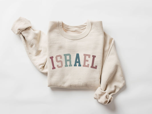 ISRAEL Sweatshirt, Israel Shirt, Israel Gift, Israel Souvenirs, I Love Israel, Israeli Diaspora Shirt, Cute israel Crewneck Sweater
