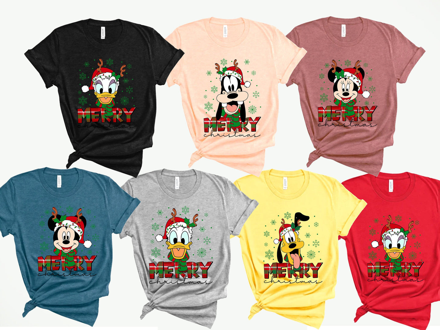 Disney Character Christmas shirt,Family Christmas Matching shirt, Custom Disneyland Christmas Shirt,Disney Christmas Gift,Christmas Shırt