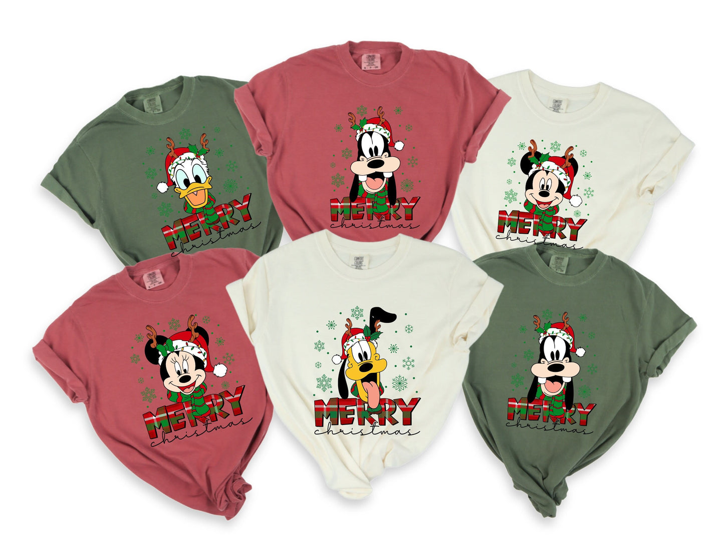 Disney Character Christmas shirt,Family Christmas Matching shirt, Custom Disneyland Christmas Shirt,Disney Christmas Gift,Christmas Shırt