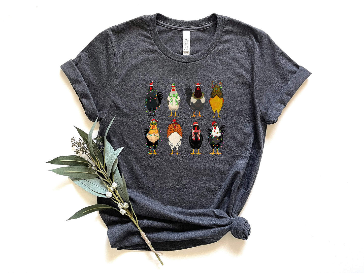 Christmas Farm Animals Shirt,Cute Christmas Chickens Sweatshirt,Chickens Lover Sweater,Funny Holiday Sweater,Christmas Holiday Shirt Gift