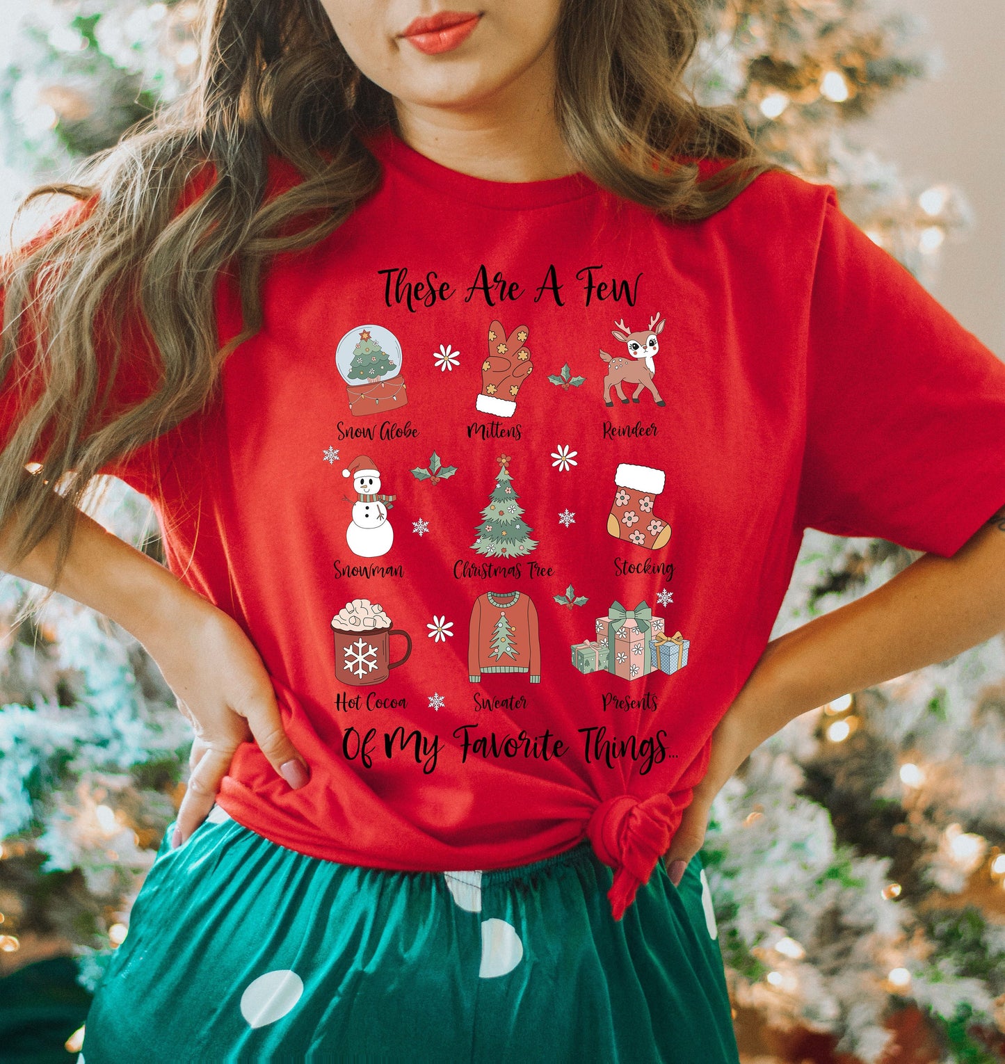These Are a Few of My Favorite Things Shirt,Disney Christmas Shirt,Christmas Gıft,Vintage Christmas,Sound of Music,Wınter Shırt,XMAS Shırt