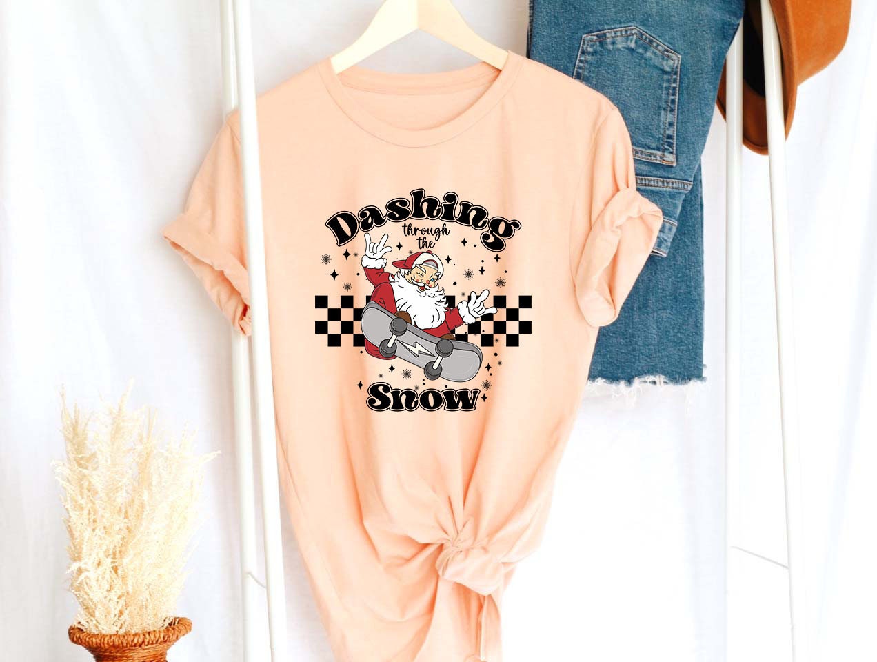 Dashing Through The Snow Shirt,Funny Santa Shirt,New Year Shirt,Xmas Sweatshirt,Retro Christmas shirt,Christmas Lover,Christmas Family,XMAS