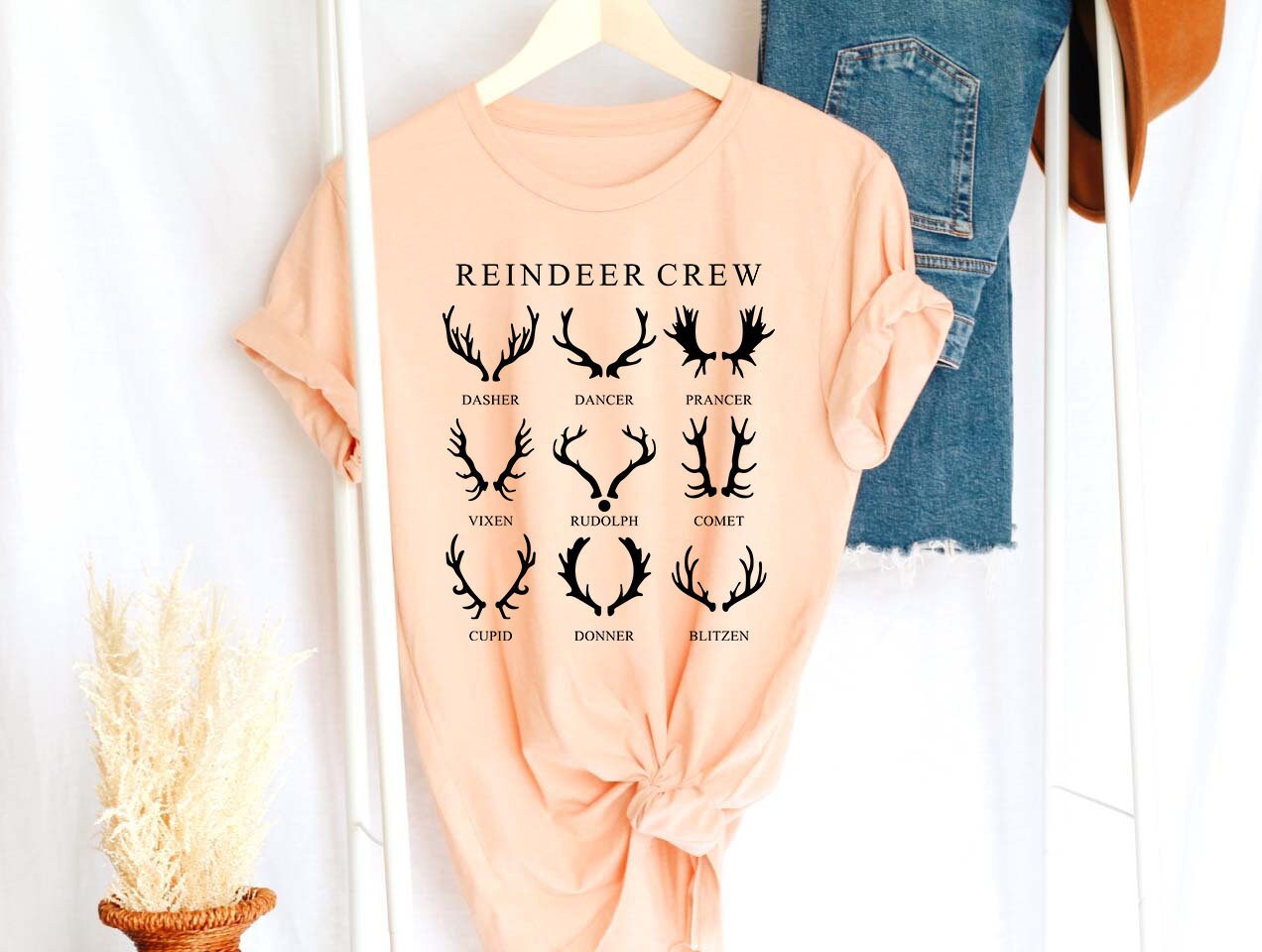 Christmas Reindeer Crew Shirt,Reindeer Shirt,Christmas Deer Shirt,Christmas Hoodie,Christmas Gift,Reindeer Christmas,Christmas Gift,Xmas Tee