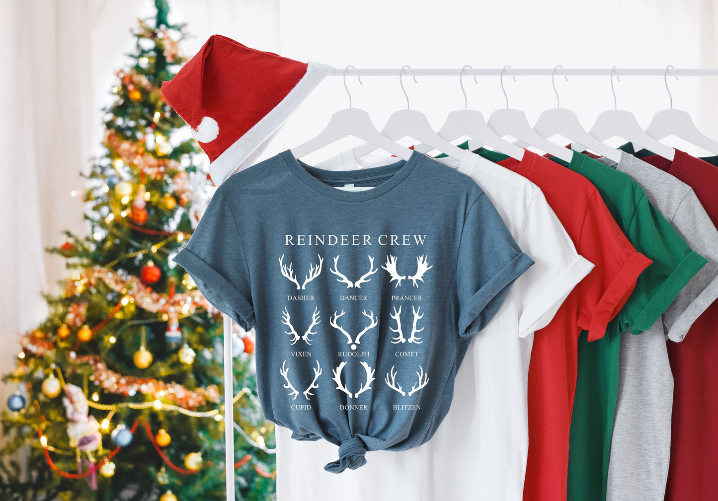 Christmas Reindeer Crew Shirt,Reindeer Shirt,Christmas Deer Shirt,Christmas Hoodie,Christmas Gift,Reindeer Christmas,Christmas Gift,Xmas Tee