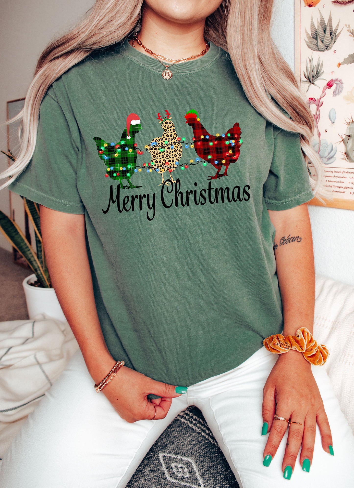 Chicken Merry Christmas Shirt,Christmas Outfit,Crazy Chickens Shirt,Сute Christmas Chickens Shirt,Christmas farm Shirt,Holiday Gifts,XMAS