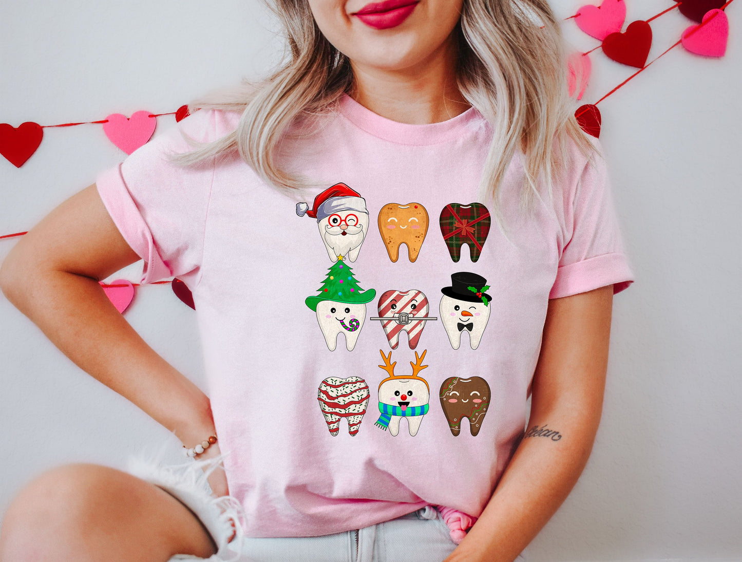 Funny Christmas Teeth Shirt,Cute Christmas Dentist Shirt,Christmas Dental Shirt,Dental Squad Shirt for Christmas,Dentist Xmas Shirts,XMAS