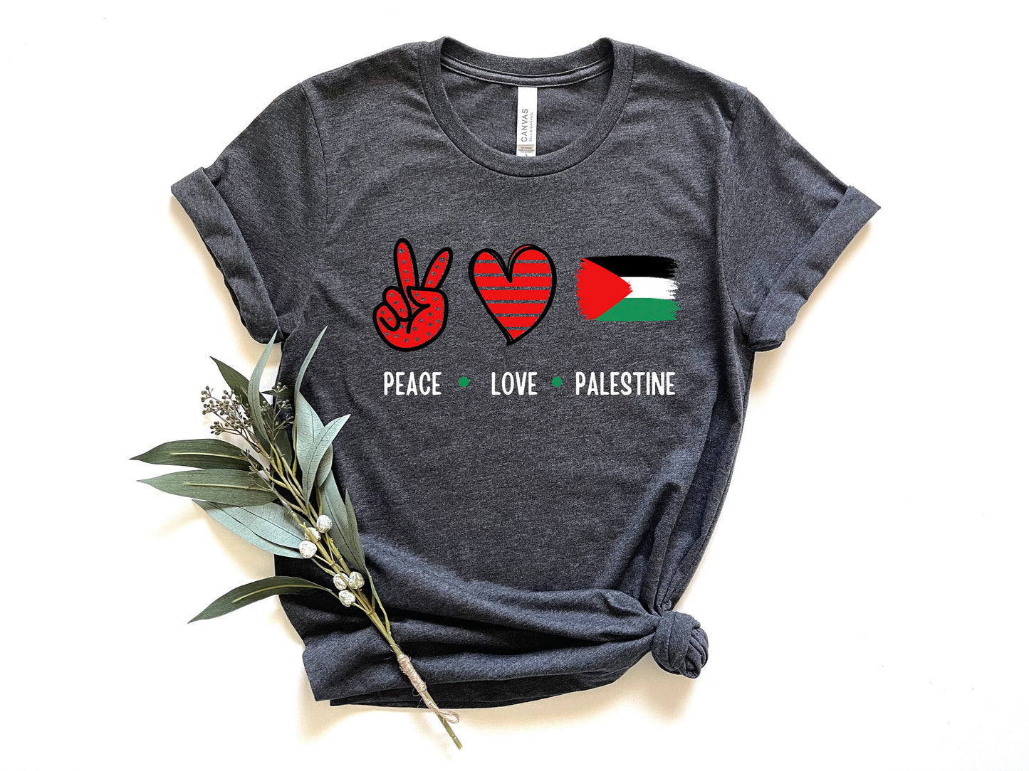 Peace Love Palestine, Palestine T-shirt, Stand With Palestine Shirt, Palestinian Shirt, Save Palestine, Lives Matter Shirt, Gaza Freedom