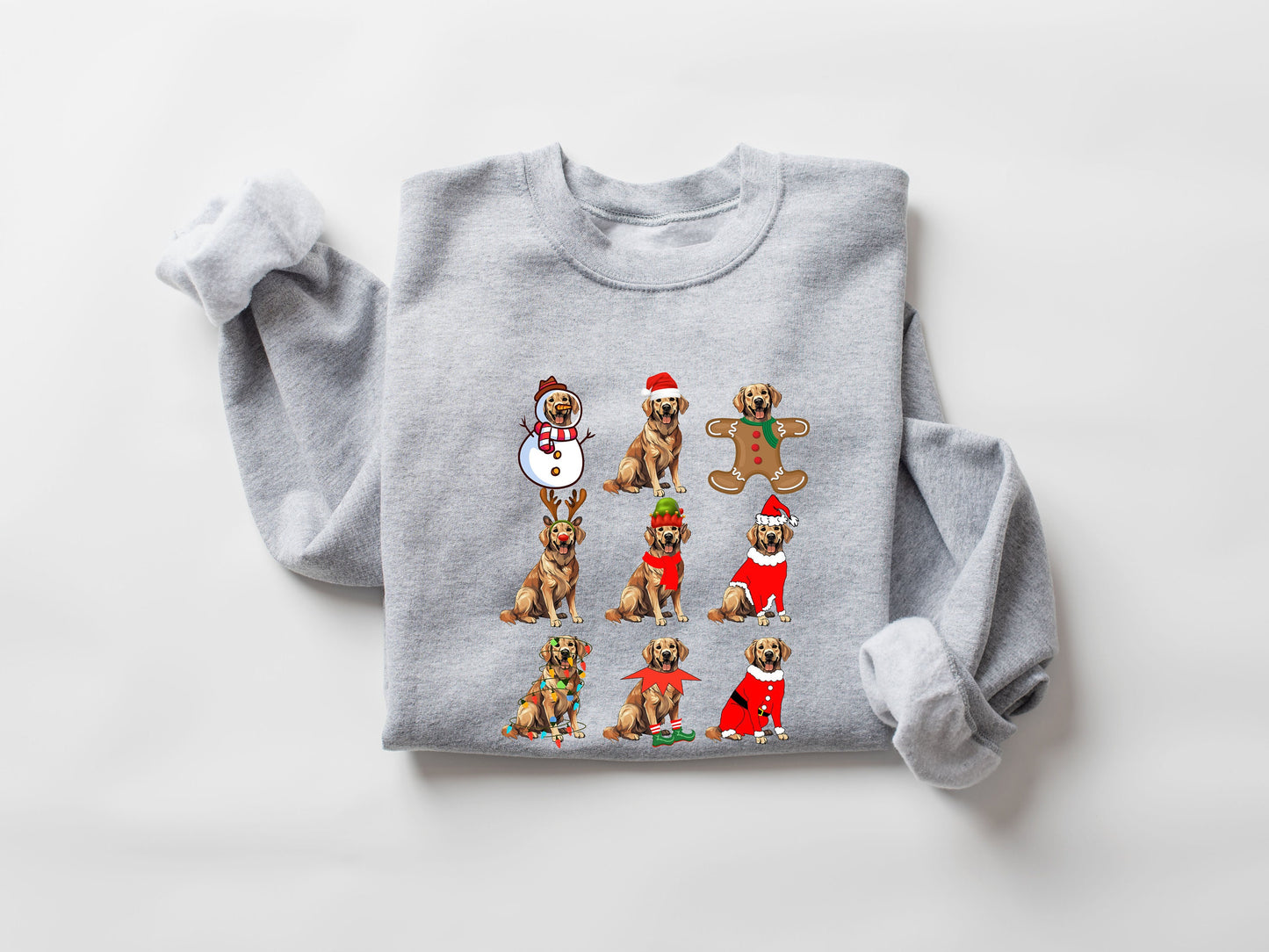 Christmas Golden Retriever Sweatshırt,Happy New Year Dog Shirt,Funny Xmas Shirt,Holiday Sweat,Christmas Shirt,Funny Chrıstmas Sweatshırt