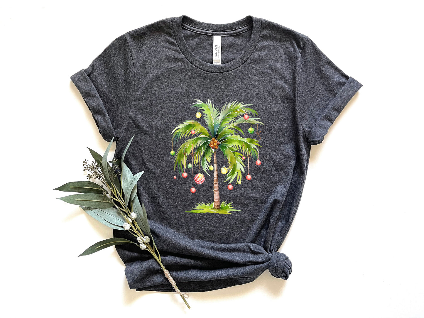 Christmas Palm Tree Shırt,Funny Chrıstmas Tee,Tropical Xmas Gift,Family Christmas Shirts,Christmas Gift Shirt,Santa July Hawaiian,XMAS SHIRT