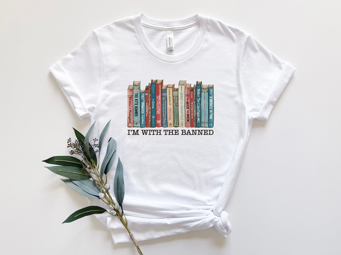 I'm With The Banned Tshirt, Banned Books Tshirt Reading Tee, Librarian Shirt Woman's Shirt, Banned Books Sweatshirt
