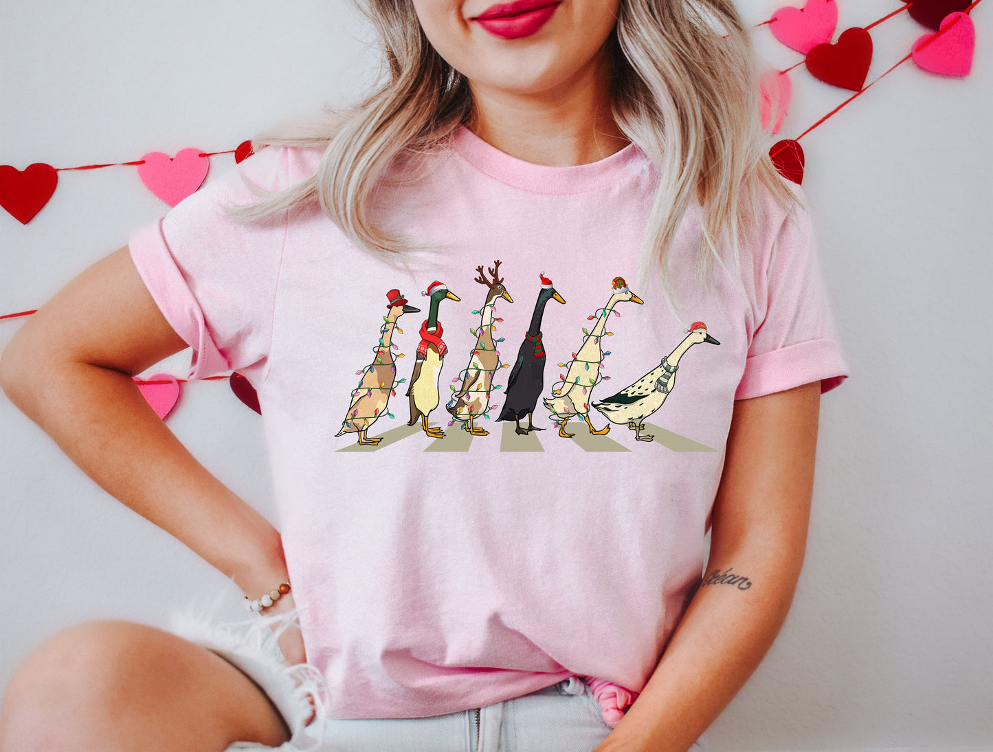 Christmas Light Duck Shirt,Funny Duck Shirt,Merry Duckmas,Santa Christmas Gifts,Duck Christmas Shirt,Funny Animals Christmas Sweatshirt,XMAS