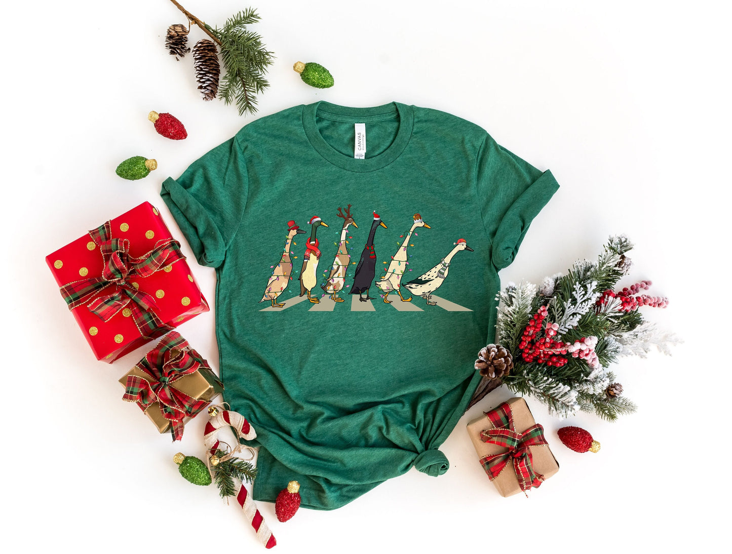Christmas Light Duck Shirt,Funny Duck Shirt,Merry Duckmas,Santa Christmas Gifts,Duck Christmas Shirt,Funny Animals Christmas Sweatshirt,XMAS