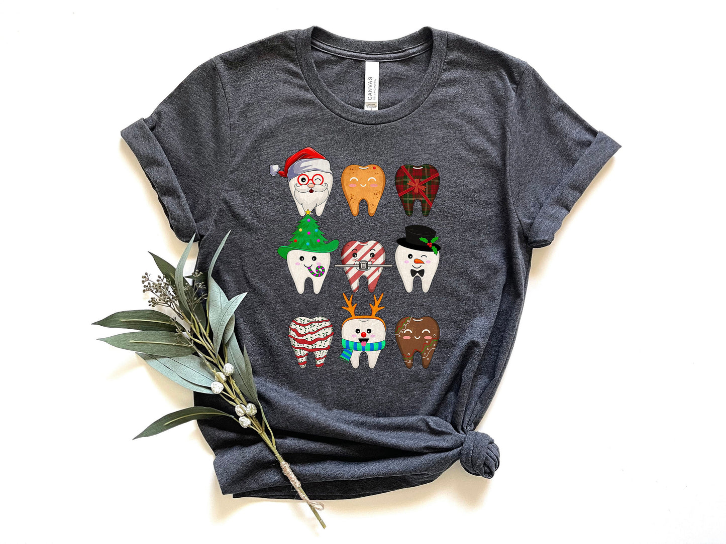 Funny Christmas Teeth Shirt,Cute Christmas Dentist Shirt,Christmas Dental Shirt,Dental Squad Shirt for Christmas,Dentist Xmas Shirts,XMAS