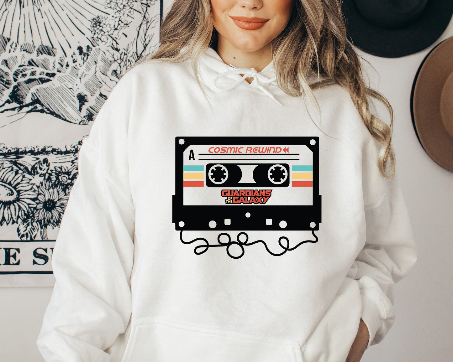 Cosmic Rewind Cassette Hoodıe Sweatshirt, Cosmic Rewind T-shirt, Guardians of the Galaxy T-Shirt, Guardians Of The Galaxy Sweatshirt,